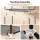 Artiss Large Portable Clothes Closet Wardrobe Grey Magnetic Door Powder Coated Metal Frame 1 Rod 2 Drawers