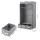 Artiss Large Grey Portable Clothes Wardrobe 90x45x170cm with 3 Drawers Tiebacks Breathable Cover Sturdy Frame