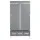 Artiss Large Grey Portable Clothes Wardrobe 90x45x170cm with 3 Drawers Tiebacks Breathable Cover Sturdy Frame
