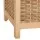 Artiss Wooden Laundry Hamper Cabinet – Pine Frame with Weaved Panels, Detachable Lid & Removable Linen Bag, 38x38x55cm