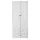 Artiss White Wardrobe Clothes Closet Storage Organiser - 2 Drawers, 2 Magnetic Doors, 76x50x181cm, Easy Assembly