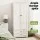 Artiss White Wardrobe Clothes Closet Storage Organiser - 2 Drawers, 2 Magnetic Doors, 76x50x181cm, Easy Assembly