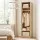 Artiss Pine Wardrobe Closet 185cm Slim Clothes Storage with Metal Hanging Rod Two Open Shelves Melamine