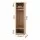 Artiss Pine Wardrobe Closet 185cm Slim Clothes Storage with Metal Hanging Rod Two Open Shelves Melamine