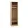 Artiss Pine Wardrobe Closet 185cm Slim Clothes Storage with Metal Hanging Rod Two Open Shelves Melamine