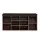 Artiss Shoe Rack Cabinet Bench - 10 Cube Walnut Storage with PU Leather Seat, Eco-Friendly, Easy Assembly