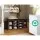 Artiss Shoe Rack Cabinet Bench - 10 Cube Walnut Storage with PU Leather Seat, Eco-Friendly, Easy Assembly