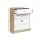 Artiss 4 Drawer Chest, Melamine Finish, White & Oak, 70x40x93cm - Stylish & Durable Storage Solution