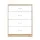 Artiss 4 Drawer Chest, Melamine Finish, White & Oak, 70x40x93cm - Stylish & Durable Storage Solution