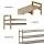 Artiss Clothes Rack Wardrobe, Bamboo, Walnut, 110x30x150cm, Adjustable Shelves &amp; Hanging Rail, Portable &amp; Durable