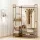 Artiss Clothes Rack Wardrobe, Bamboo, Walnut, 110x30x150cm, Adjustable Shelves &amp; Hanging Rail, Portable &amp; Durable
