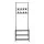 Artiss 179cm Metal Clothes Rack & Coat Stand - Stylish Black Hanger with 3-Tier Shelving & 8 Hooks for Versatile Storage