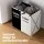 Artiss Large Foldable Laundry Basket Hamper - 2 Sections, Aluminium Frame, 59cm, Durable & Lightweight, 1-Year Warranty