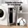 Artiss Large Foldable Laundry Basket Hamper - 3 Section Sorter, Aluminium Frame, 64.5x37x58cm, Easy Carry Handle