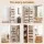Artiss 6-Tier Over Door Storage Organiser 12 Pockets Beige