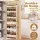Artiss 6-Tier Over Door Organiser Set of 2 with Side Pockets Beige