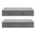 Artiss Under-Bed Storage Bags 2 x 90L with Clear PVC Tops Grey