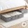 Artiss Under-Bed Storage Bags 2 x 90L with Clear PVC Tops Grey