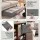 Artiss Under Bed Storage Bags Set of 4 90L Grey with Clear PVC Tops