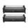 Artiss 2-Piece Under-Bed Storage Containers 48L with Wheels Black