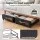 Artiss Under Bed Storage Containers 4-Piece with Wheels Black