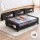Artiss Under Bed Storage Containers 4-Piece with Wheels Black