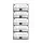 Artiss 5 Tier Stackable Closet Organiser Hanging Shelves with Wire Storage Bins Modular Iron 40x30x110cm