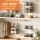 Artiss 5 Tier Stackable Closet Organiser Hanging Shelves with Wire Storage Bins Modular Iron 40x30x110cm