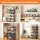 Artiss 5 Tier Stackable Closet Organiser Hanging Shelves with Wire Storage Bins Modular Iron 40x30x110cm