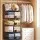 Artiss 5 Tier Stackable Closet Organiser Hanging Shelves with Wire Storage Bins Modular Iron 40x30x110cm