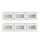Artiss 6 Pack Linen Closet Organisers Foldable Clothing Storage Bins with Mesh Windows and Handles White