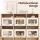 Artiss 6 Pack Linen Closet Organisers Foldable Clothing Storage Bins with Mesh Windows and Handles White