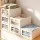 Artiss 6 Pack Linen Closet Organisers Foldable Clothing Storage Bins with Mesh Windows and Handles White