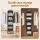 Artiss Hanging Closet Organiser 5 Tier 104cm Vertical Wardrobe Storage Grey Open Front Collapsible