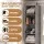 Artiss Hanging Closet Organiser 5 Tier 104cm Vertical Wardrobe Storage Grey Open Front Collapsible