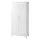 Artiss Freestanding 2-Door Steel Wardrobe Cabinet Lockable Hanging Rail Shelves Cream White Storage Closet