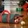 Jingle Jollys Christmas Baubles Storage Bag Green 35x15cm Oxford Fabric Container with Handles and Zipper Closure