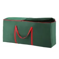Jingle Jollys Christmas Tree Storage Bag Green, Heavy-Duty Oxford Fabric, Fits Up to 8ft Tree, Dual Handles, Zipper