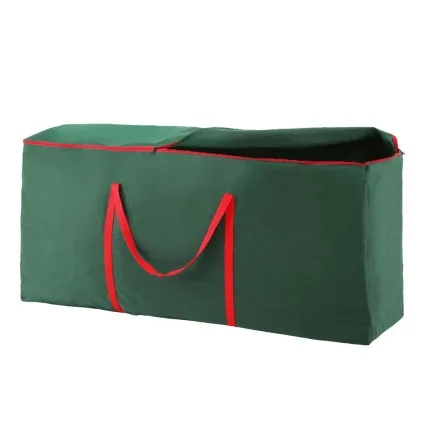 Jingle Jollys Christmas Tree Storage Bag Green, Heavy-Duty Oxford Fabric, Fits Up to 8ft Tree, Dual Handles, Zipper