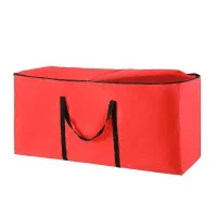 Jingle Jollys Christmas Tree Storage Bag Red 8ft Thick Oxford Fabric, Dual Handles, Large Capacity, Sturdy Zipper