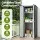 Gardeon Outdoor Storage Cabinet Vertical Garden Shed Lockable Galvanised Steel 3 Adjustable Shelves Black