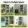Gardeon Outdoor Storage Cabinet Vertical Garden Shed Lockable Galvanised Steel 3 Adjustable Shelves Black