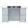 Giantz Garden Shed 1.62x1m Outdoor Storage Workshop, Galvanised Steel, Double Door, Lockable, Grey, Weatherproof