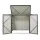 Giantz Outdoor Lockable Galvanised Steel Wheelie Bin Storage Shed for 2x240L Bins 158x101x133cm (Grey)