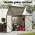 Giantz Outdoor Lockable Galvanised Steel Wheelie Bin Storage Shed for 2x240L Bins 158x101x133cm (Grey)