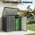 Giantz Outdoor Lockable Galvanised Steel Wheelie Bin Storage Shed for 2x240L Bins 158x101x133cm (Grey)