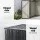 Giantz Outdoor Lockable Galvanised Steel Wheelie Bin Storage Shed for 2x240L Bins 158x101x133cm (Grey)