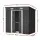 Giantz 1.94x1.21M Metal Garden Shed - Durable Galvanised Steel, Sliding Doors, Ventilation, Easy Assembly, Grey