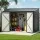 Giantz Garden Shed 3.05m x 1.5m Galvanised Steel Lockable Double Doors Light Grey Outdoor Storage