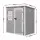 Giantz Garden Shed 1.87m x 1.28m Resin Storage with Ventilated Panels Grey